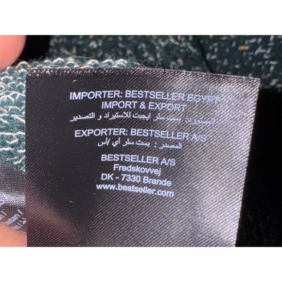 Vero Moda‎ Green Shaker Knit Pullover Sweater Size 44 Y2k Retro Eighties Preppy - Picture 8 of 8